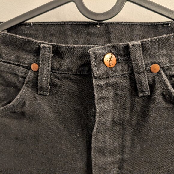 Wrangler vintage black jeans with copper highlights - read size description. - Picture 5 of 6